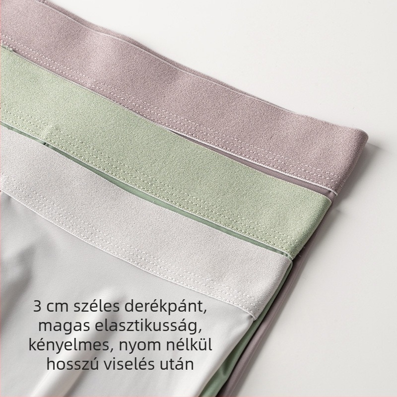 Nyári férfi Ice Silk varrat nélküli boxeralsó antibakteriális Mulberry selyem bélésével 7A