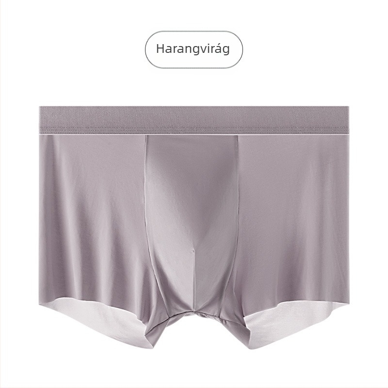 Nyári férfi Ice Silk varrat nélküli boxeralsó antibakteriális Mulberry selyem bélésével 7A