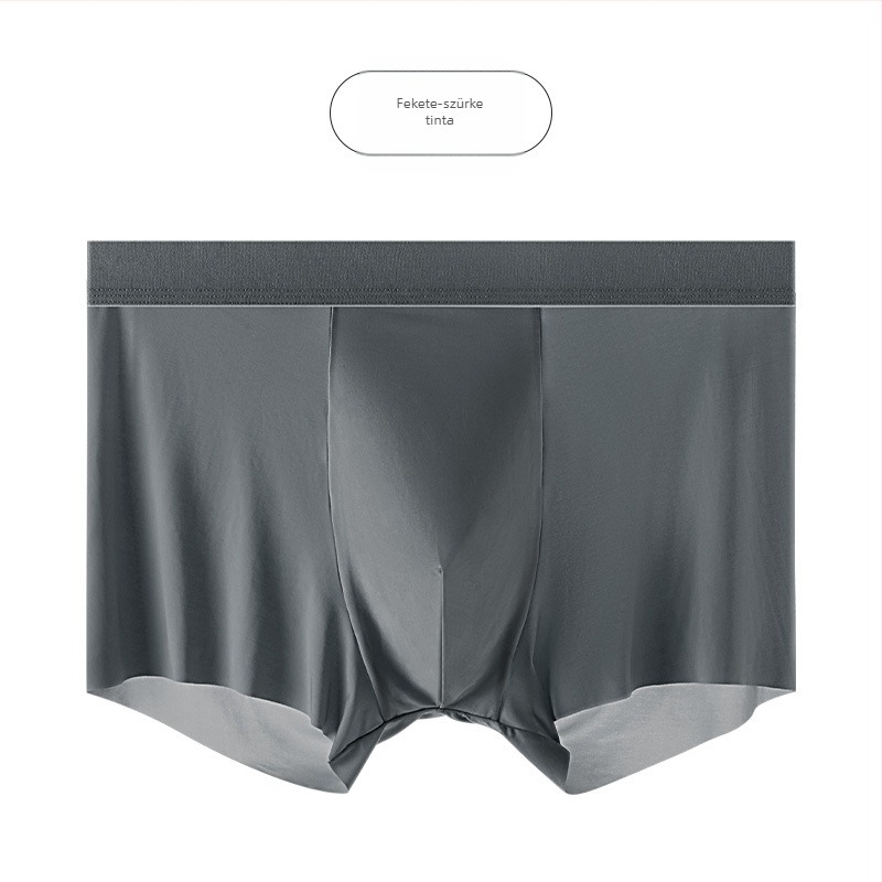 Nyári férfi Ice Silk varrat nélküli boxeralsó antibakteriális Mulberry selyem bélésével 7A