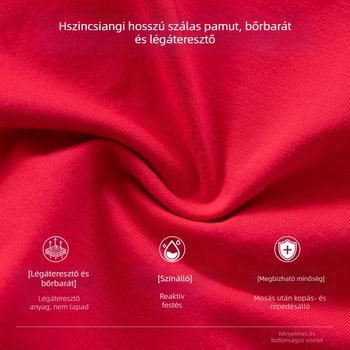 Férfi piros alsónadrág a Zodiákus évére, varrat nélküli, középmagas derék, antibakteriális, légáteresztő, boxer briefs