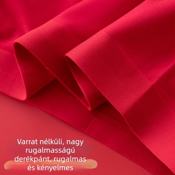 Férfi piros alsónadrág a Zodiákus évére, varrat nélküli, középmagas derék, antibakteriális, légáteresztő, boxer briefs