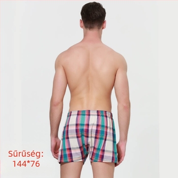 Férfi boxerek 100% pamutból, lélegző, középmagas derekú, varrás nélküli, mintázat 29453