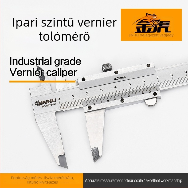 Golden Tiger Vernier tolókalapács, mechanikus kijelző, megmunkáláshoz, 50 darabos csomag