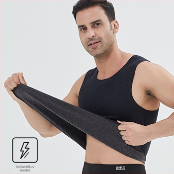 Termikus mellény, 100% gyapjú, antibakteriális, melegen tartó, vastagság 251–300 g/m², kerek nyakú, uniszex alapréteg