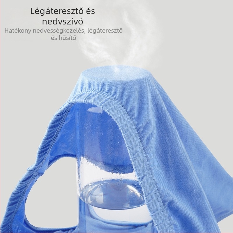 Férfi pamut alsónemű, középmagas derekú, laza szabású, plusz méret