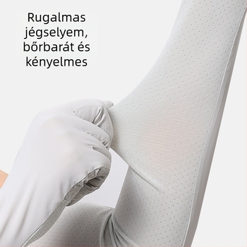 UV-védett alkarvédő nyárra, ice silk anyagú nylon 71–80%, eredeti dizájn, vezetéshez