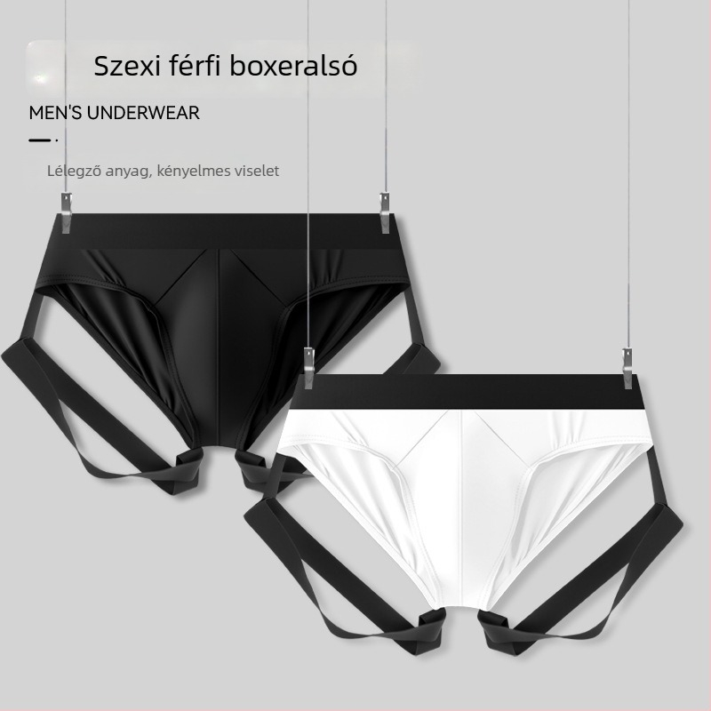 Férfi alacsony derekú boxeralsónemű, légáteresztő nylon, egyszínű