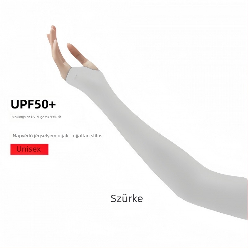 Nyári kerékpáros UV-védelmet nyújtó Ice Silk karvédők, vékonyak, lazán szabottak, nőknek