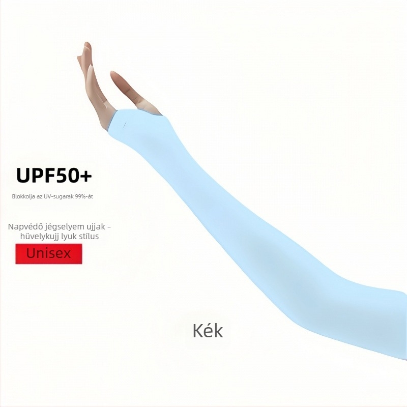 Nyári kerékpáros UV-védelmet nyújtó Ice Silk karvédők, vékonyak, lazán szabottak, nőknek