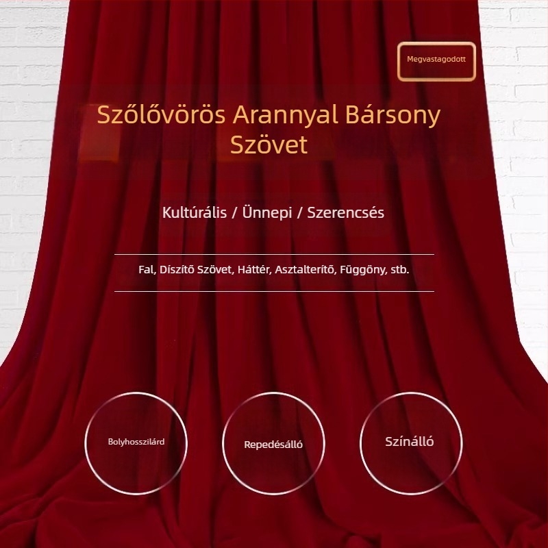 Esküvői fotóháttér textilből jókívánság motívumokkal, fotóháttér, logó nyomtatás