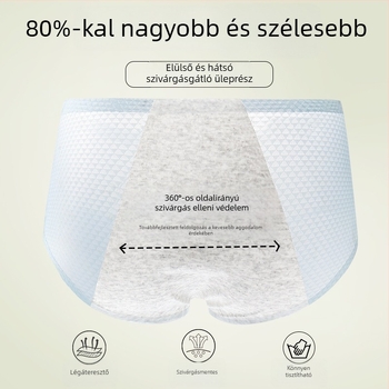 Ice Silk női menstruációs fehérnemű, szivárgásmentes pamut betéttel, nyári vékony modell