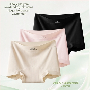 Női Ice Silk boxer alsó, középmagas derékvonal, hosszított fazon, hasformázó hatás, csípőfedés