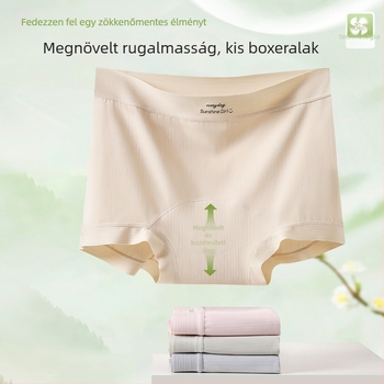 Női Ice Silk boxer alsó, középmagas derékvonal, hosszított fazon, hasformázó hatás, csípőfedés