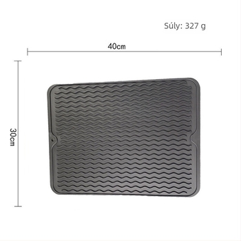Konyhai gumi drenázs alátét, négyzetes, egyszínű, modern minimalist stílus