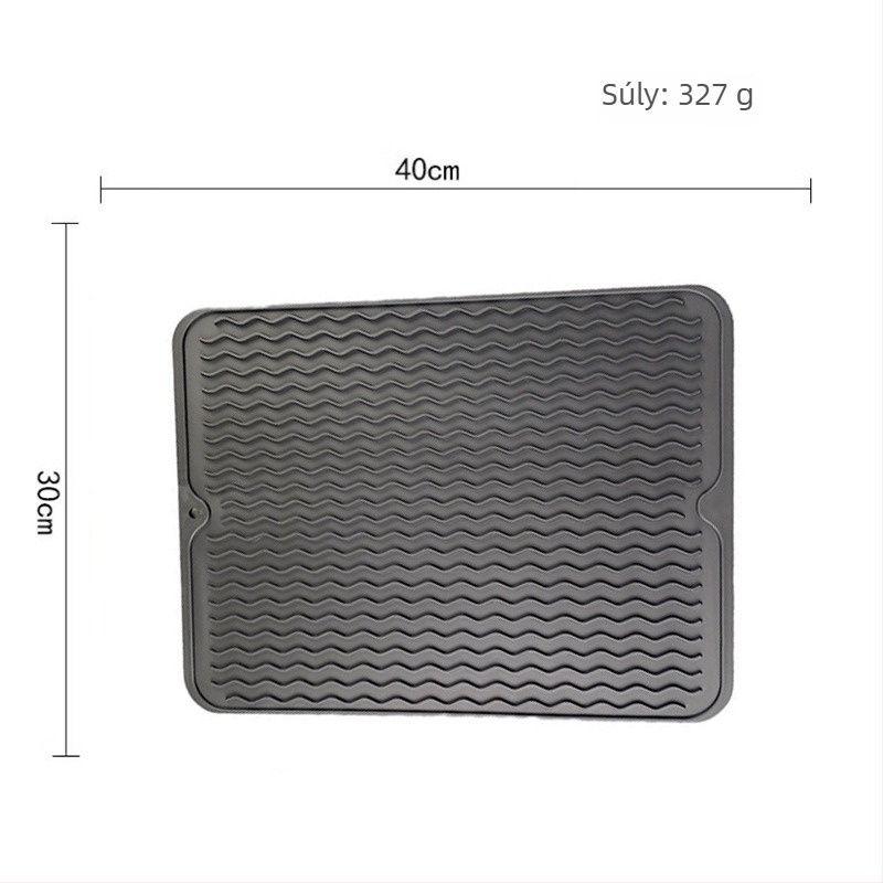 Konyhai gumi drenázs alátét, négyzetes, egyszínű, modern minimalist stílus