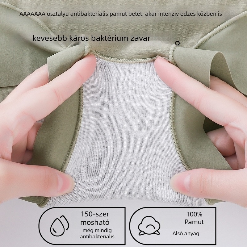 Női pamut alsónemű, plusz méret, laza szabás, középmagas derék, pamut bélés az intim területen, 7A pamut, A-osztály