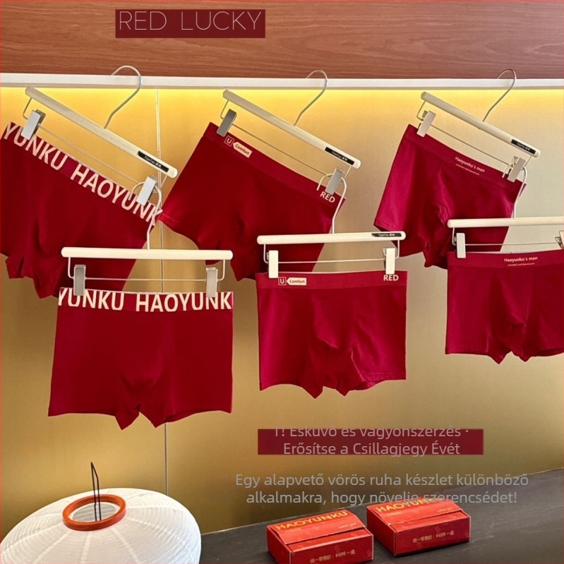 Férfi pamut boxeralsó, 95% pamut, 5% elasztán, lélegző, antibakteriális, jacquard szövés, középmagas derékvonal