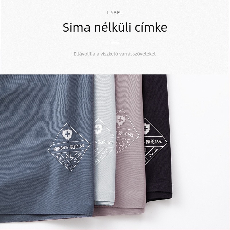 Férfi Ice Silk boxer nadrág – gyorsan száradó, lélegző; középső derekú, kötött anyag, nejlon-pamut keverék 80–90% nejlon