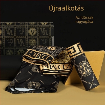 Férfi Ice Silk boxeralsó, középmagas derekú, lélegző, farizmokat emelő hatás, poliészter anyag