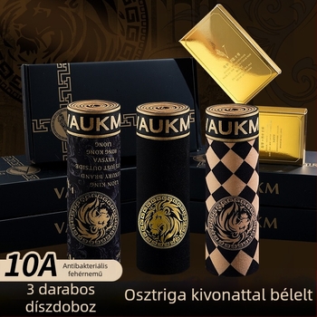 Luxus ajándékdoboz: férfi boxeralsó nagy méret, antibakteriális, masszázs granulákkal és osztriga kivonattal