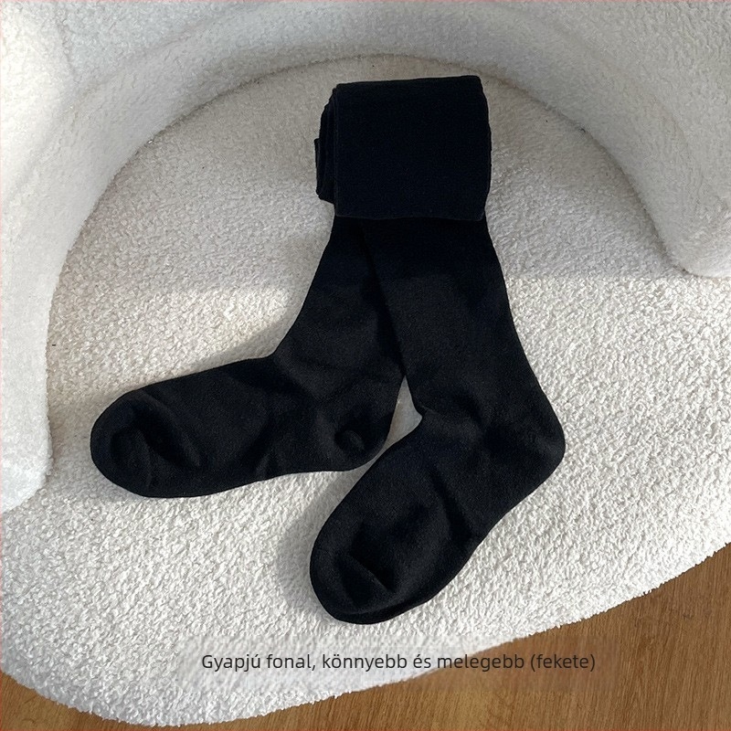 Harisnyanadrág mesterséges gyapjúból készült Tencel, pöttyös mintával, meleg tavasz-ősz-téli szezonokra, kompressziós karcsúsító, anti-pilling, szürke