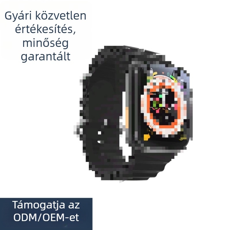 Okosóra Bluetooth-hívásokkal, pulzusmérő, napi vízálló, TFT kijelző, négyszögletes számlap