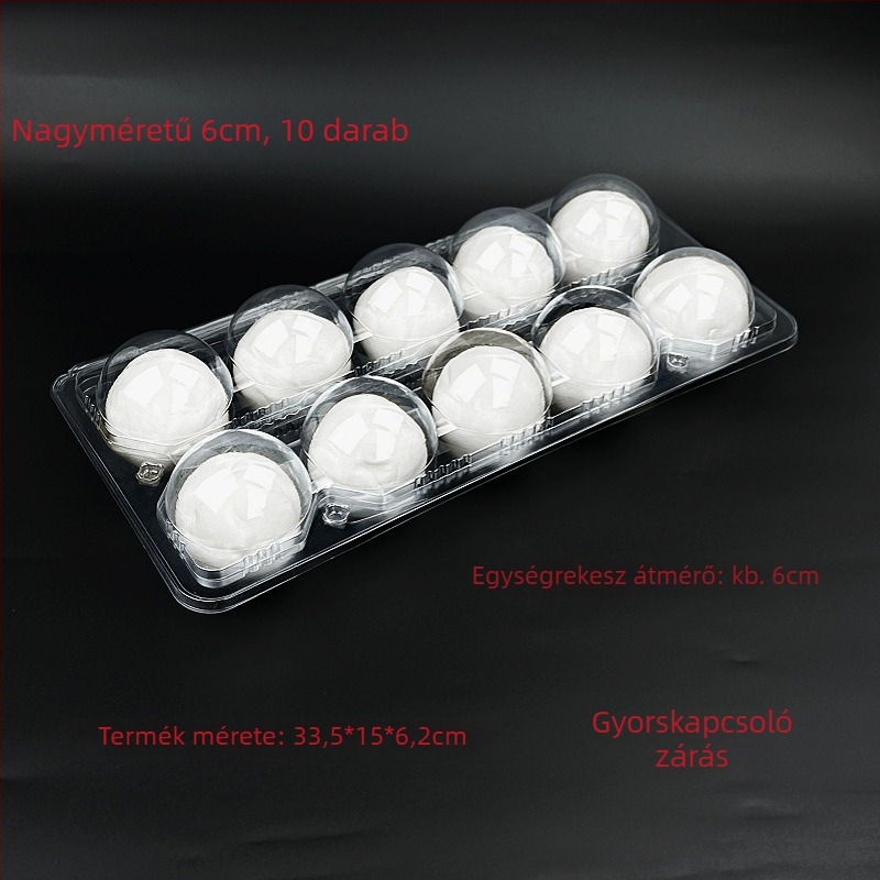 Egyszer használatos PET átlátszó rizsgolyó csomagoló doboz, kiszállításhoz, 100 darabos csomag, mikrohullámú sütő nem elérhető, nem biológiailag lebomló