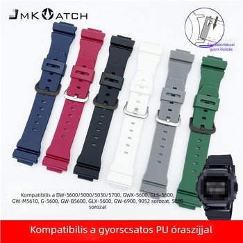 G-Shock DW6900, DW5600, GA110, GD120 16 mm-es szilikoncsuklópánt