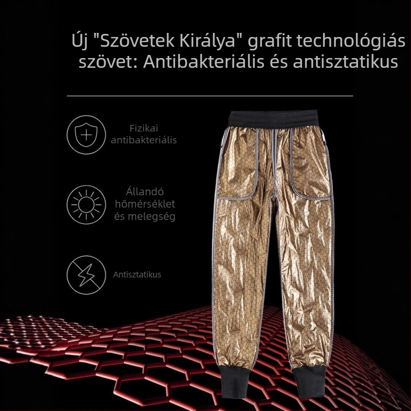 Női Black Gold Graphene 90, fehér kacsapuhával töltött nadrág, külső viselethez, fleece bélés, vastag, meleg, szélálló és vízálló téli leggings