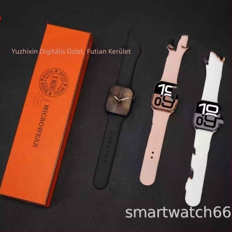 Microwear S10 Határokon átívelő okosóra — W10, W10P, W10Pmini, S10, S10P — lépésszámláló, pulzusmérés, Bluetooth, vezeték nélküli töltés, iOS kompatibilis