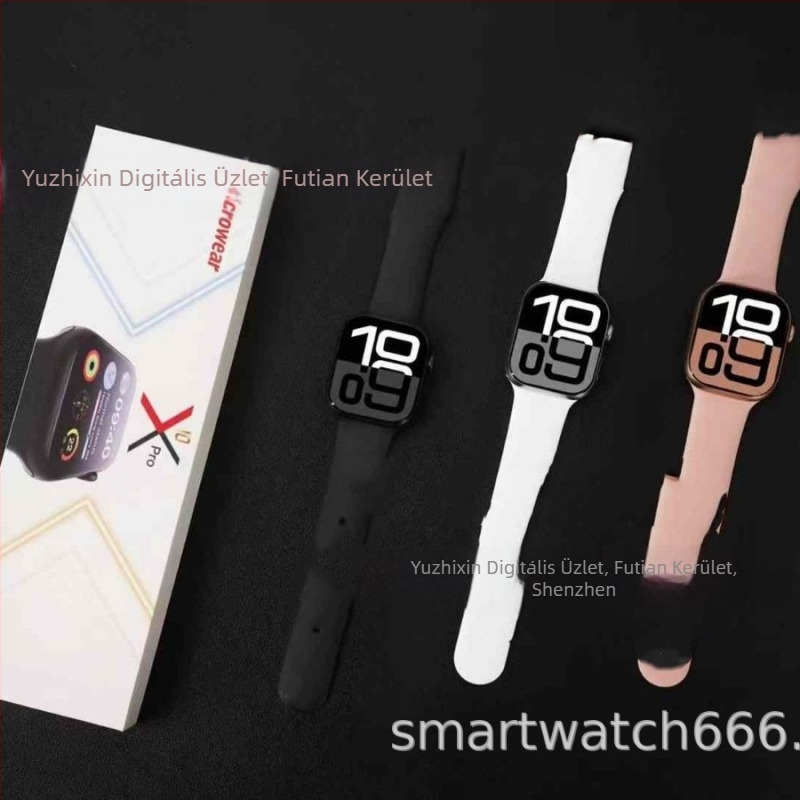 Microwear S10 Határokon átívelő okosóra — W10, W10P, W10Pmini, S10, S10P — lépésszámláló, pulzusmérés, Bluetooth, vezeték nélküli töltés, iOS kompatibilis