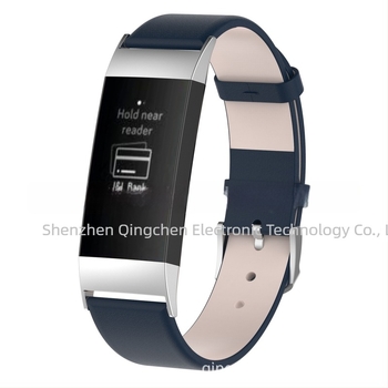 Fitbit Charge 3-hoz készült bőrszíj – Cortex anyag, Qing Chen márka, 20 g, 2018