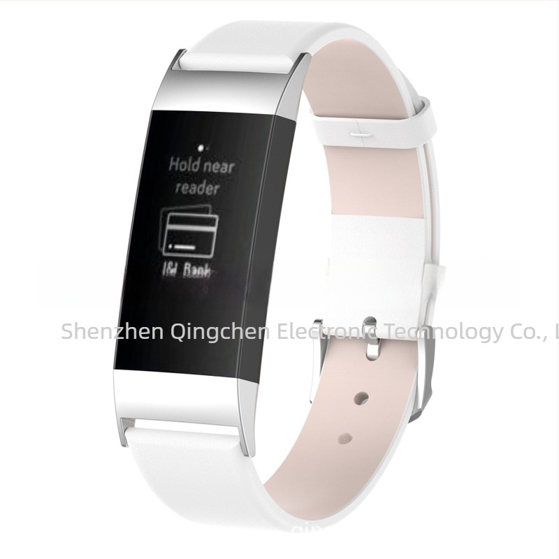 Fitbit Charge 3-hoz készült bőrszíj – Cortex anyag, Qing Chen márka, 20 g, 2018