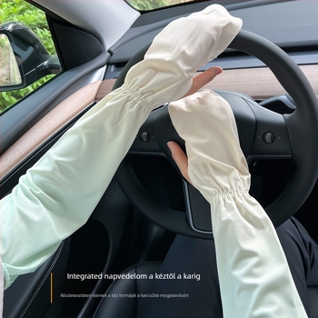 Nyári UV-védelmes Ice Silk karvédők, könnyű poliészter keverék 71–80%