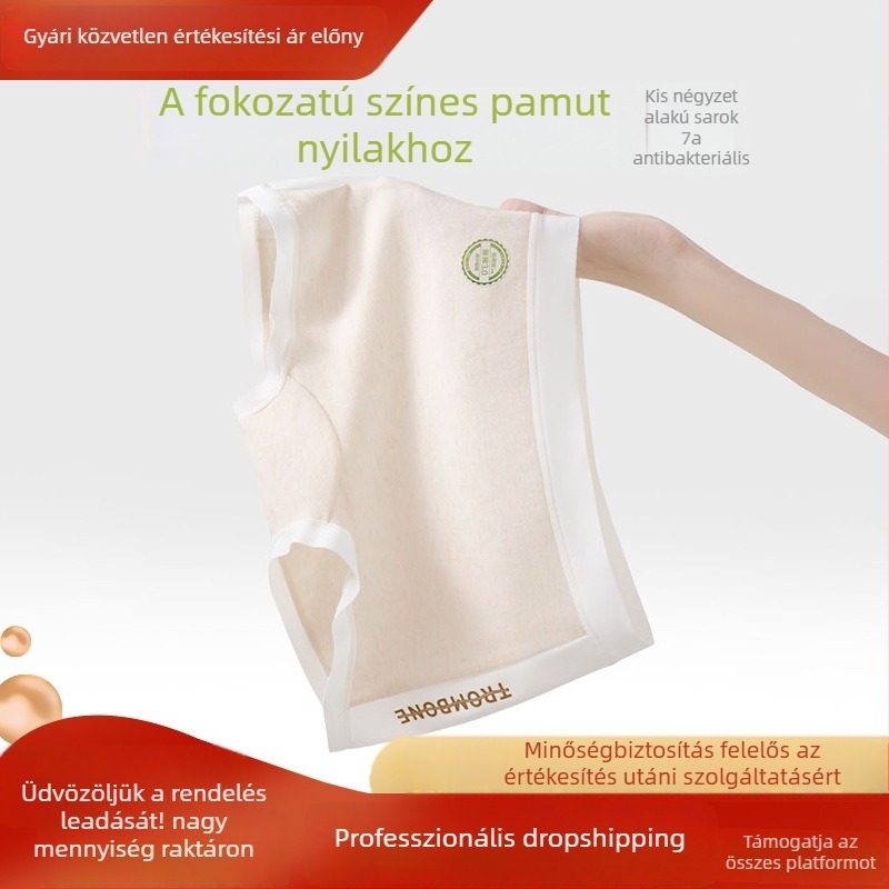 Női boxer briefek színes pamutból, orvosi osztályú A, 10A pamut, antibakteriális ágyéki terület, kényelmes szabás