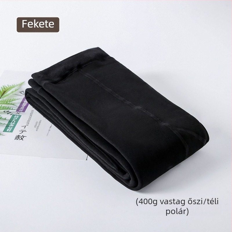 400 g őszi-téli fleece-béléssel készült nylon kismama harisnya – meleg és formázó hatás