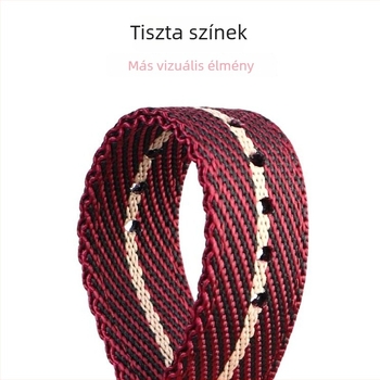 Nylon szövött vászon óraszíj Huawei és Samsung készülékekhez, 20/22 mm, uniszex