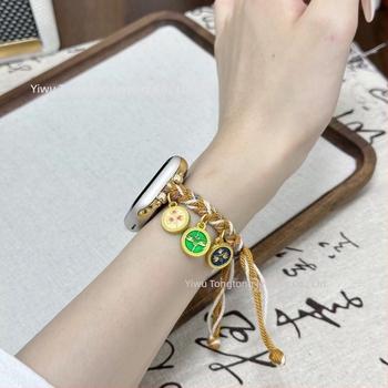Tongtong kötél húzószíj Apple Watchhoz (iwatch56789SE) — anyag: kötél, teleszkópos csattal, testreszabott interfész méretek, tömeg 30 g, kompatibilis az Apple Watch-szal