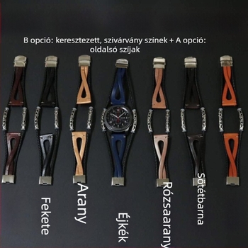 Bőr retro szíj Samsung Gear S3 és Galaxy Watch7/6-hoz