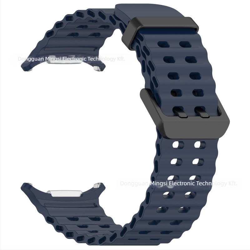 Szilikon óraszíj Samsung Galaxy Watch7 Ultra‑hoz – csapzár, testreszabható interfész méret, súly kb. 27 g