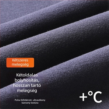 Uniszex alapréteg készlet Tencel melegítő pamut-lyocell keverékből — könnyű őszi-téli, kerek nyakú hosszú ujjú felső és nadrág, velúr belső réteggel