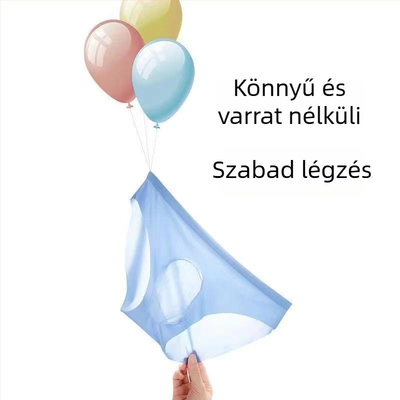 Férfi Ice Silk varrás nélküli alsónemű, ultra vékony, gyors száradás, lélegző, nyárra