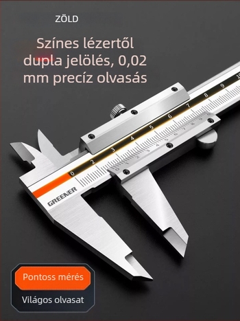 Greener vernier tolómérő digitális kijelzővel, nagy pontosságú, ipari kivitel, háztartási használatra