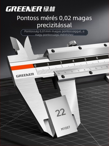 Greener vernier tolómérő digitális kijelzővel, nagy pontosságú, ipari kivitel, háztartási használatra