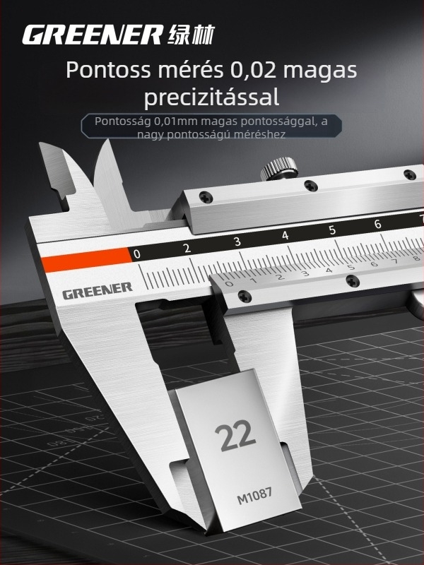Greener vernier tolómérő digitális kijelzővel, nagy pontosságú, ipari kivitel, háztartási használatra