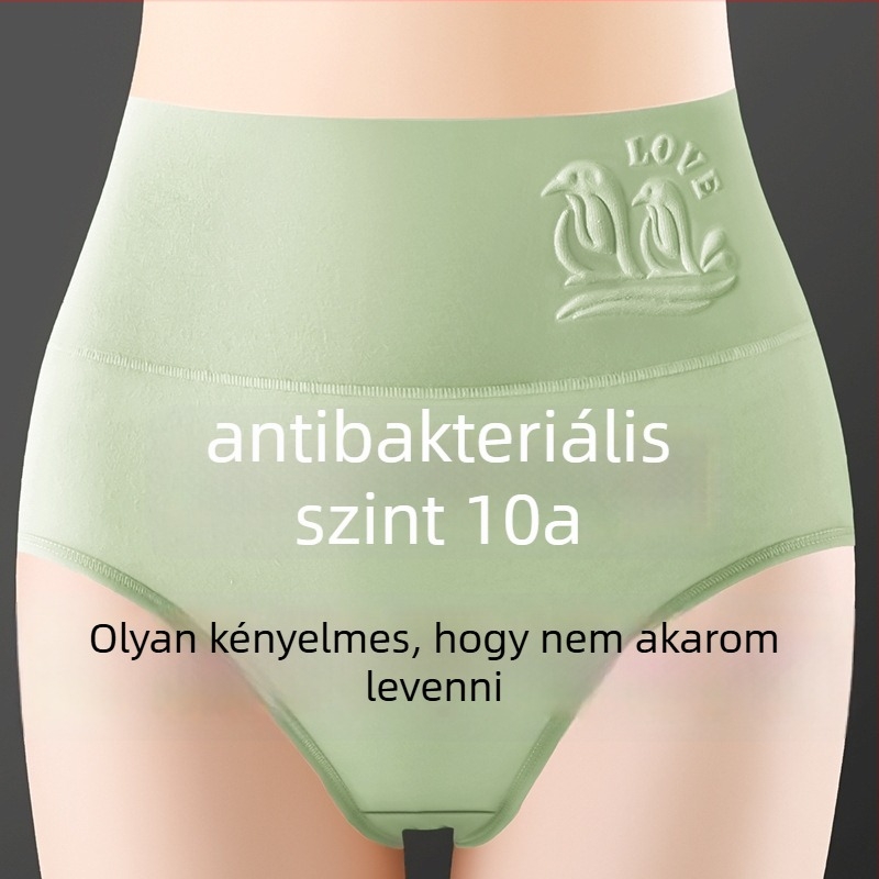 Női pamut alsónemű, antibakteriális és lélegző, középmagas derék, egyszínű dizájn, fő anyag 95% pamut, intim része 100% pamut