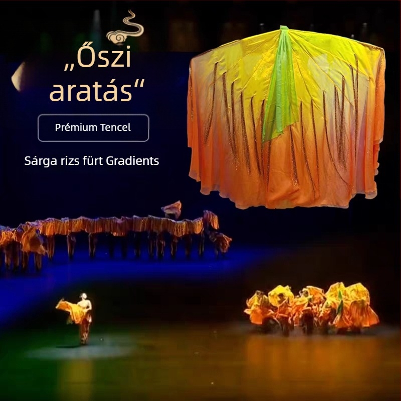 Táncfan rizsszem motívummal, kínai stílusú klasszikus tánchoz — Márka Pretty Dancing Girl, Raktáron, Felnőtteknek, 2025 tavasz