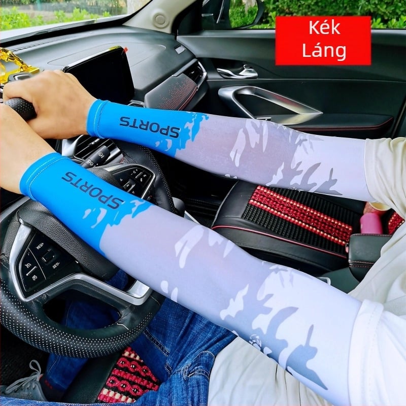 Ice Silk karvédők UV-védelemmel, uniszex, nyár, vezetéshez és kerékpározáshoz, laza szabású