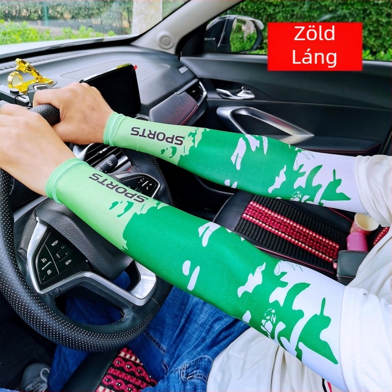 Ice Silk karvédők UV-védelemmel, uniszex, nyár, vezetéshez és kerékpározáshoz, laza szabású