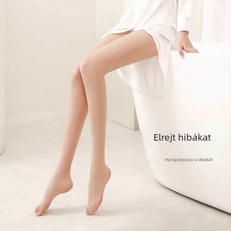 Női nyári harisnya - 15D nylon, napvédelem, láthatatlan, formázó, egyszínű, 70–80% nylon-tartalom